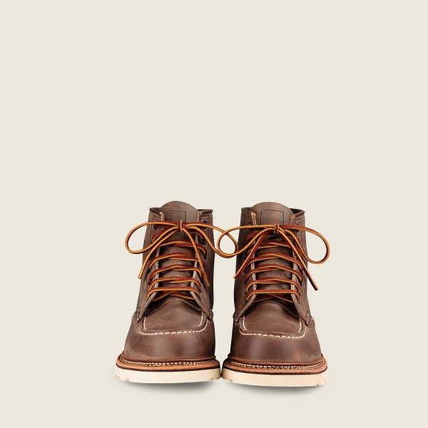 Red Wing Mens Classic Moc – 6-inch Rough & Tough Leather - Heritage Boots Khaki - 0926CJLWN